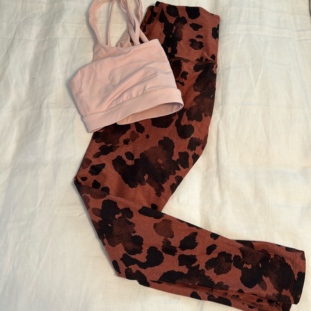 Beyond Yoga cow print leggings